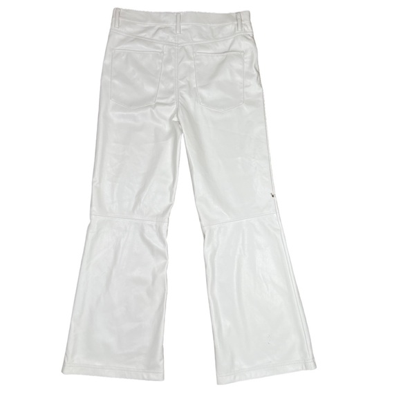 Alice + Olivia FLAWED Marshall Vegan Leather High Rise Cropped Pant NWT 8 - Picture 4 of 11
